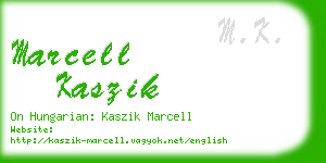 marcell kaszik business card